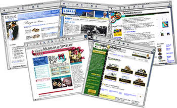 collage of web sites